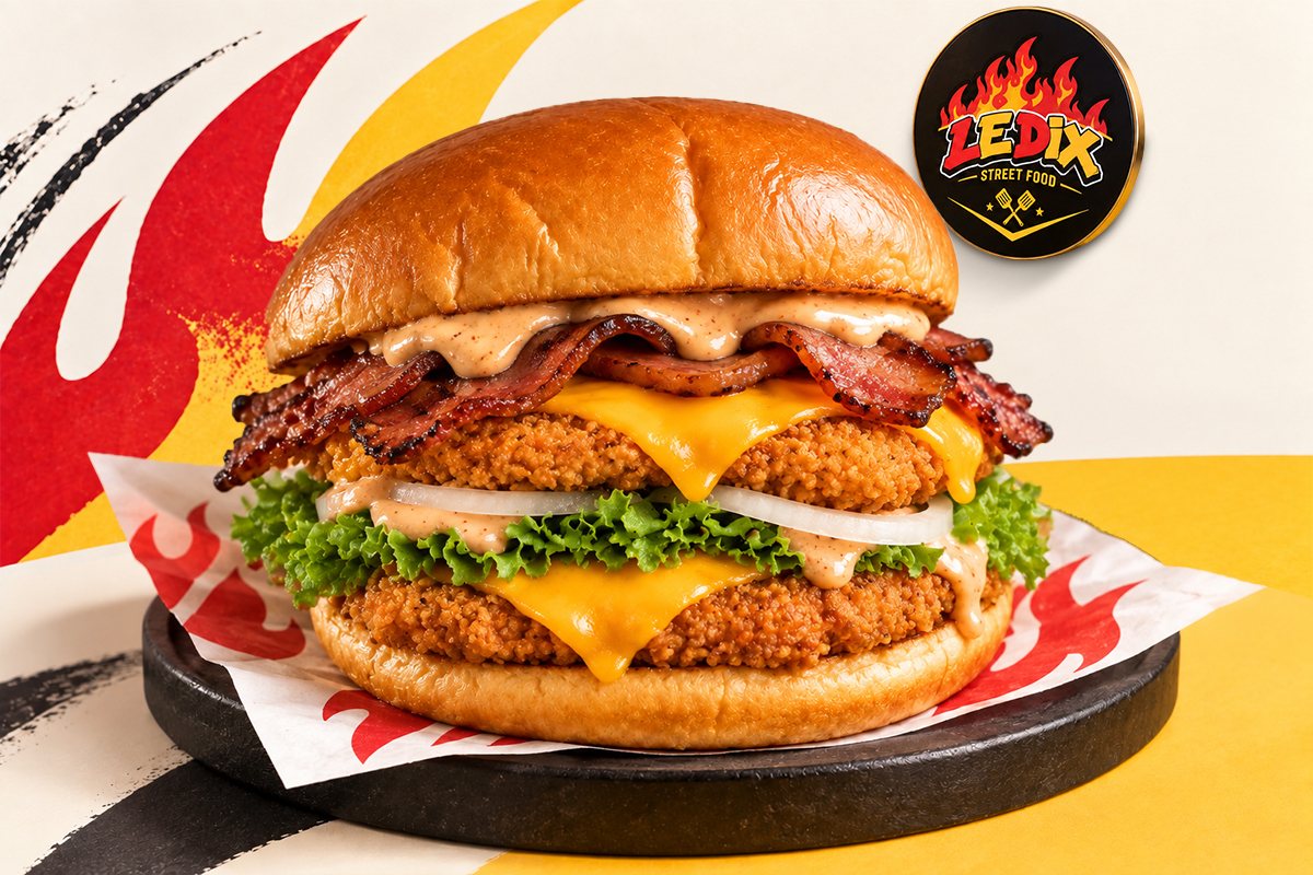 Fresh Bacon Hamburger